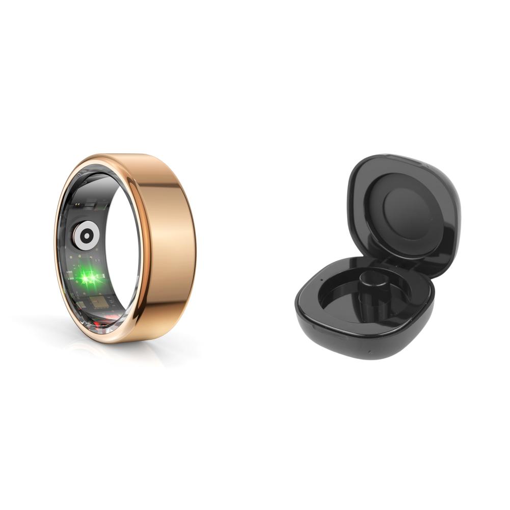 

R02 Smart Ring IP68 и 5ATM Водонепроницаемый Трекер для Android для IOS (Золото 12)