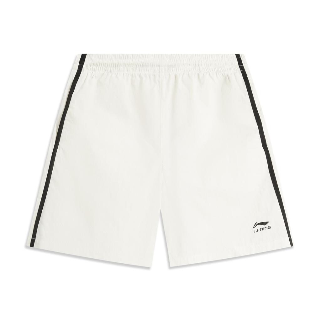 Li Ning Sports Lifestyle Series Casual Comfortable Versatile Sports Shorts Women Shorts Off-White AKSV600-2