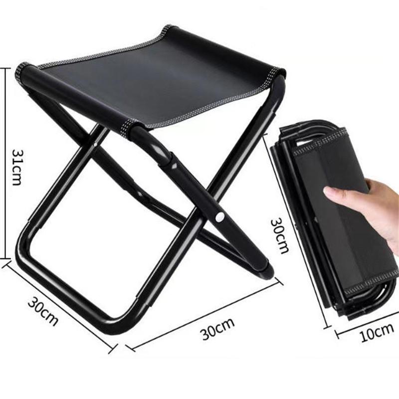 Portable 1PC Small Folding Stool for Camping Travel Bench Stool Outdoor Ultra Light Subway Train Picnic Fishing Chair Foldable