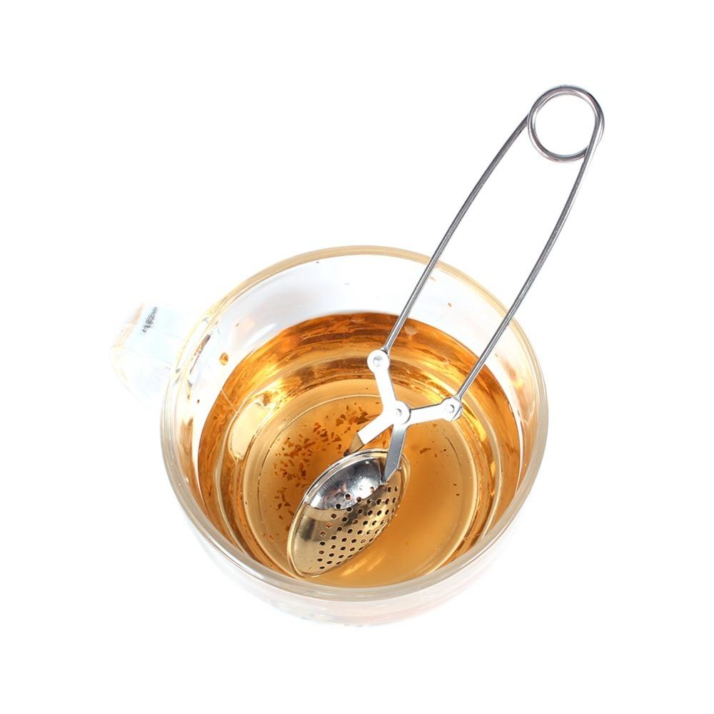 Encrypted Filter Holes Tea Strainer Filter Snap Ball Tea Strainer  For Loose Leaf Tea