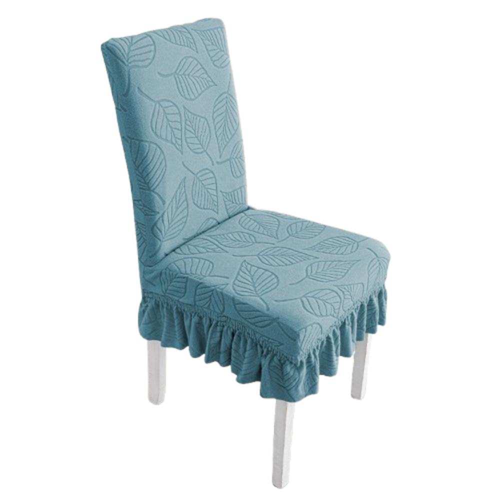 Leaf Pattern Dining Chair Cover Stretchable Seat Protectors  Wedding Banquet
