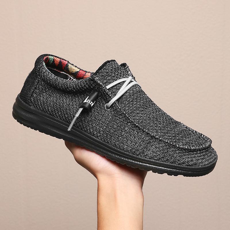 Blue Dude Shoes for Men Canvas Summer Hot Sale Fashion Stylish Breathable Lightweight Big Size 48 49 50 Famous Brand Designer