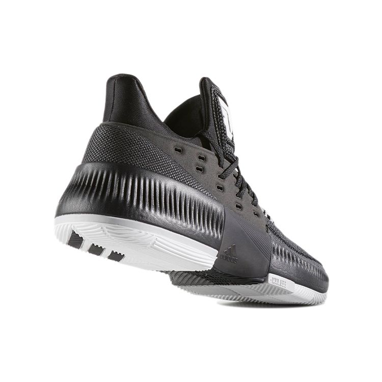 Adidas D Lillard 3 Comfortable Non-Slip Durable Low-Top Basketball Shoes Men Sneakers Graphite-Black BY3196