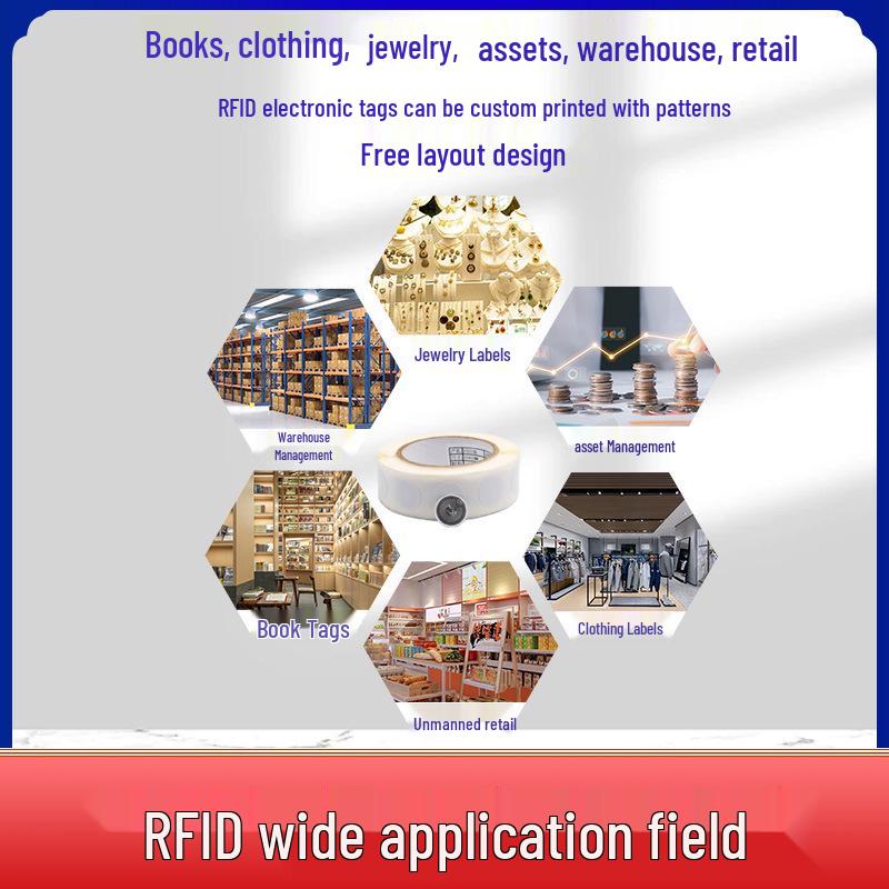 NFC Anti-Metal RFID Tag: 215 Chip, Anti-Magnetic, Quick Command, Music Compatible Sticker