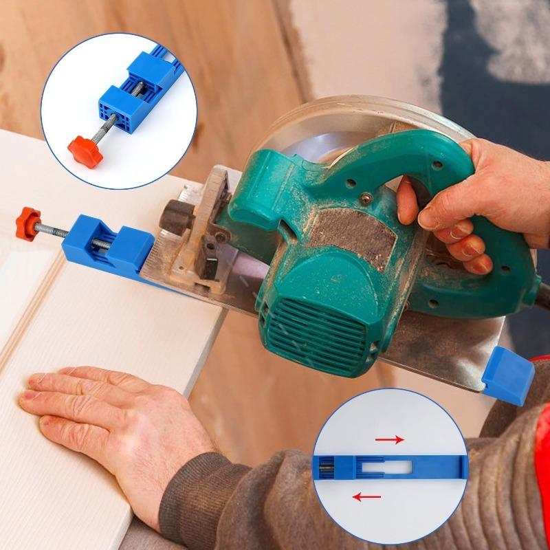 Circular Saw Guide Electric Milling Clamp Adjustable Base Plate Cutting Edge Positioner for Woodworking Metal DIY Alignment