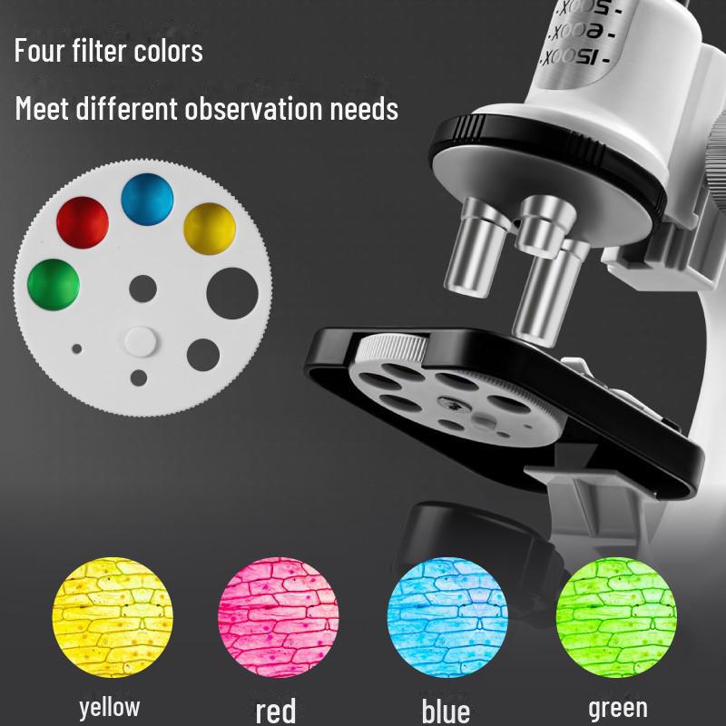 Children's 1200X HD Microscope Set for Science Experiments - Ideal Gift for Primary & Secondary Students