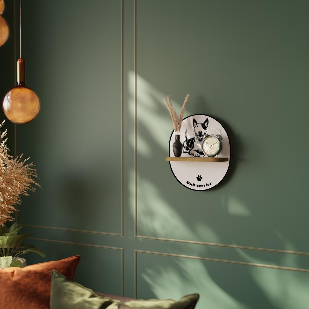Bull Terrier Oval Shelf