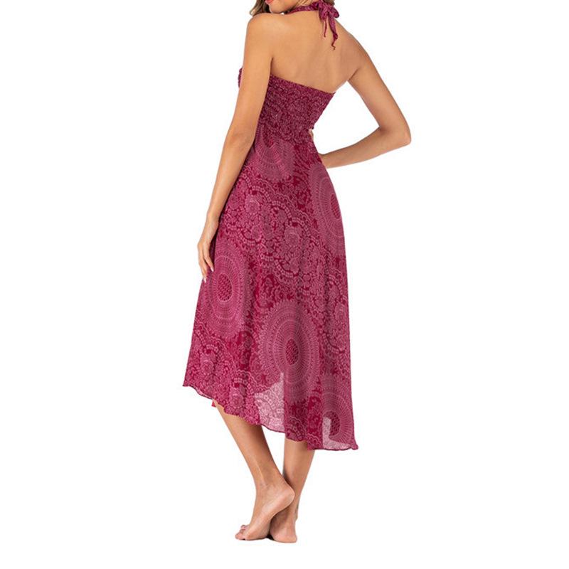 Bohemian Cross-Border Beach Dress: Thai-European-American Style, Two-Wear with Large Hem