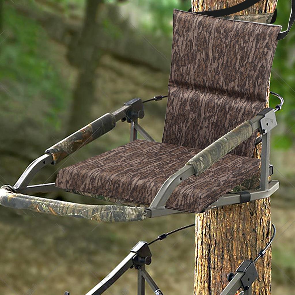 Tree Stand Seat Cushion Camouflage Oxford Cloth Anti Slip Bottom Foldable Treestand Chair Cushion for Hunting