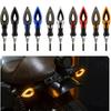 Motorcycle LED Turn Signal Indicator Light Amber Blade Lights Indicator Waterproof Universal Blinkers Flashing Moto Bike Accesso