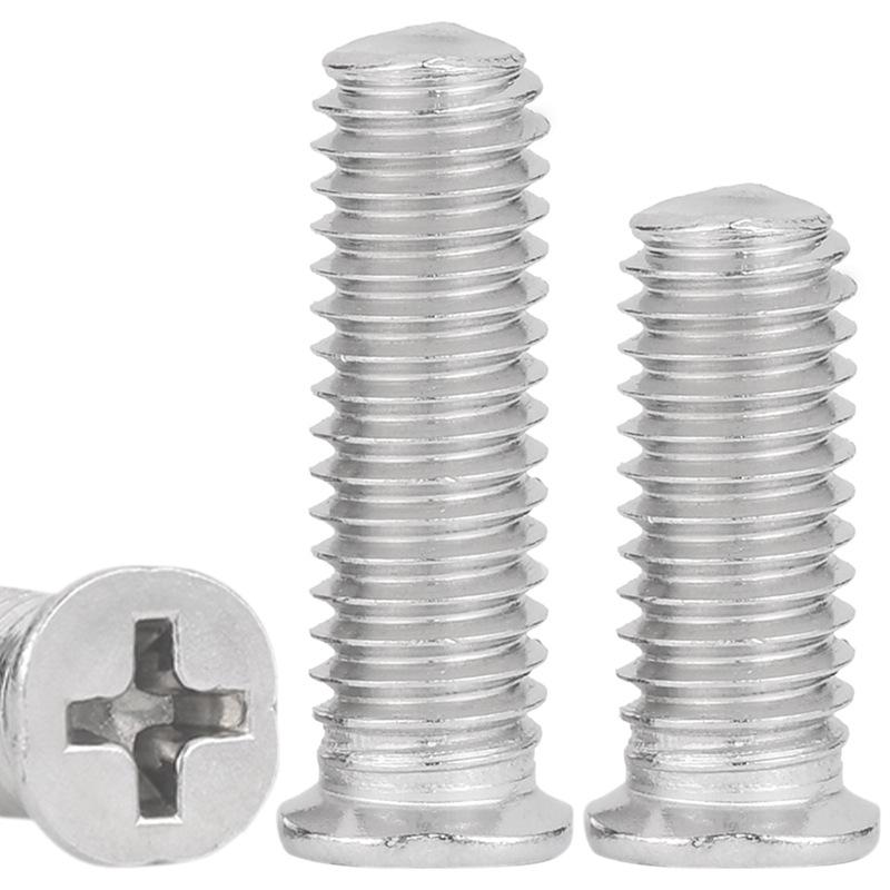 Galvanized Cross Slot Countersunk Flat Head Screws - White Zinc, Sizes M2 To M4
