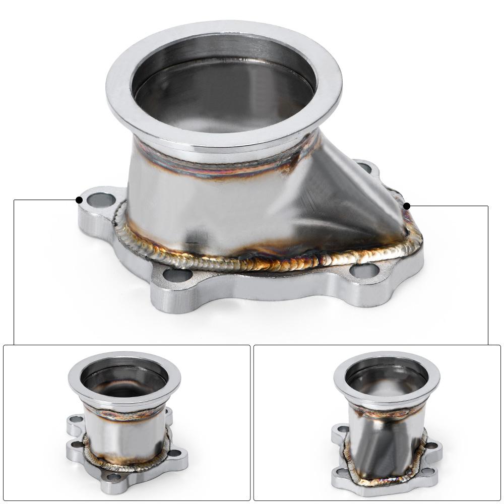 VR RACING- Stainless Steel Adapter for T25 T28 GT25 GT28 2.5" 63mm V-band Clamp Flange Turbo Down Pipe Adapter VR4833