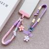 Y2k Korea Ctue Flower Candy Color Phone Lanyard Simplicity Short Phone Strap Pearl Style Phone Chain Bracelet Phone Accessories