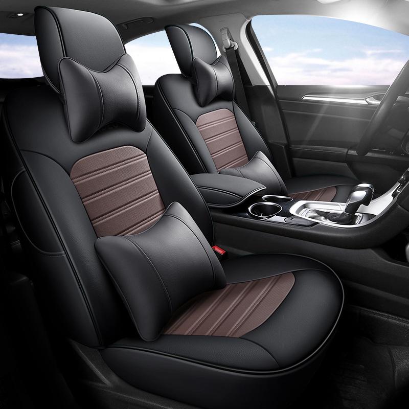 Perforated Genuine Leather Car Seat Cushion for Ford Mondeo, One Version, Five Seats