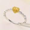 Exclusive supply Douyin live stream source gold-plated water drop yellow diamond ring women's diamond ring direct sales