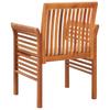 Garden Dining Chairs with Cushions 4 pcs Solid Acacia Wood