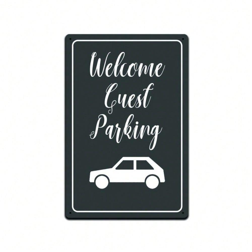 Vintage Tin Sign Welcome Wall Art 12x8 Inch Metal Decor for Bar Cafe Garage Man Cave