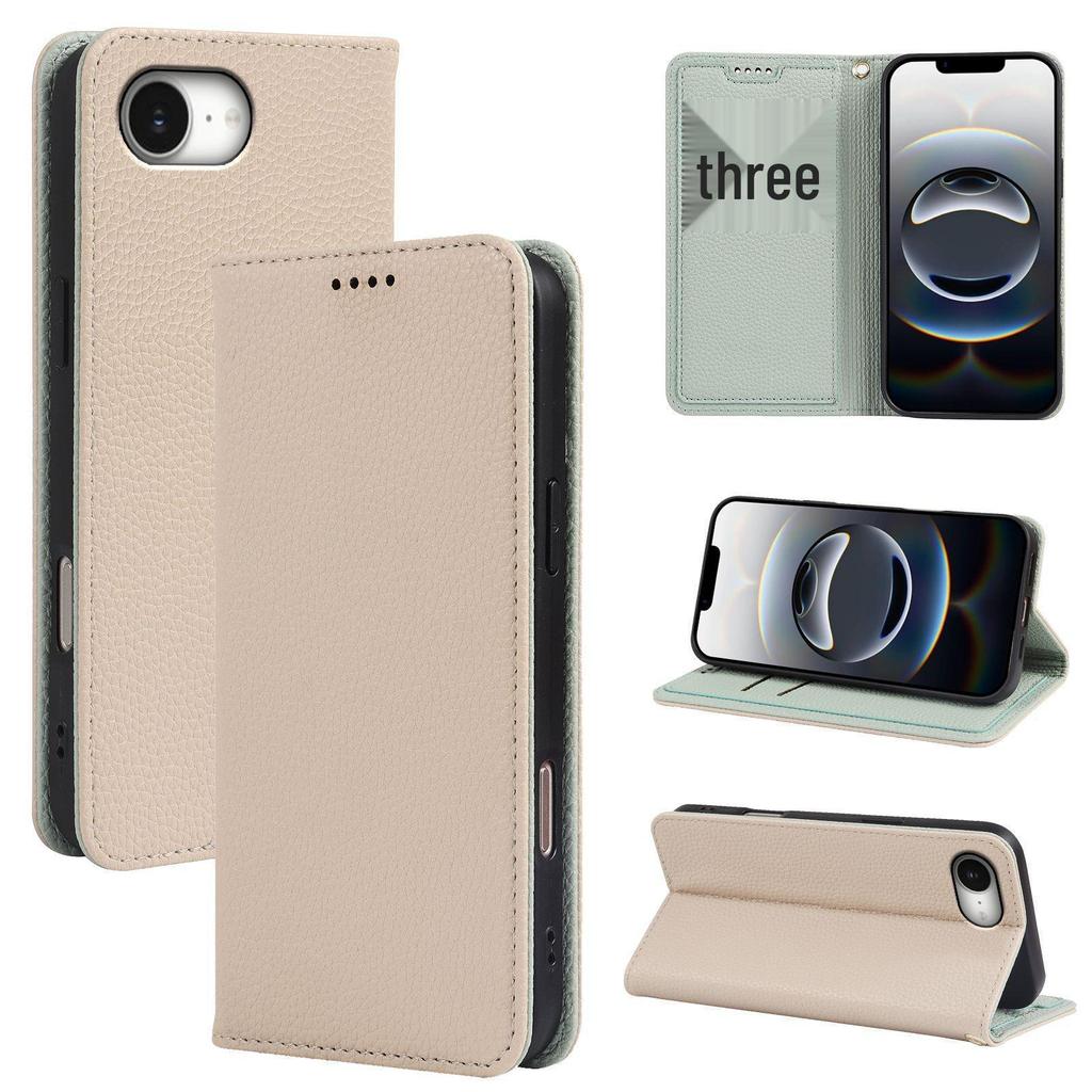 Suitable for Huawei Pura 90 Pro Max: Leather Double Color Lychee Grain Magnetic Phone Case