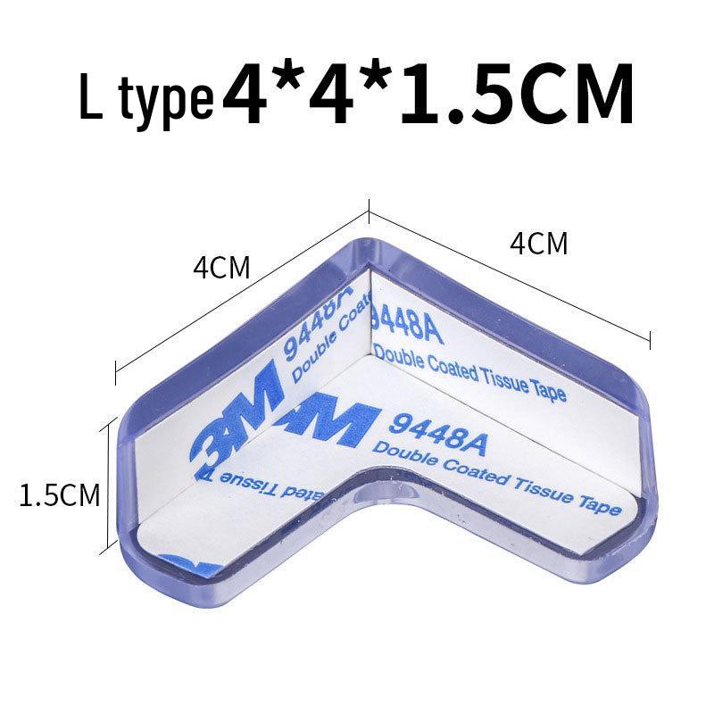 Thick Transparent Anti-Collision Silicone Corner Protector for Furniture and Tables