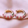 KNIKOO Round Clip Earrings For Women Fashion Hoop Earrings Jewerly For Wedding Party Gifts Earrings