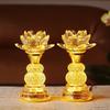 Household LED Crystal Lotus Lamp, Buddhist Decorative Accessories, Seven Color Buddha Supply Lamps, Prayer, Feng Shui, Plug-in
