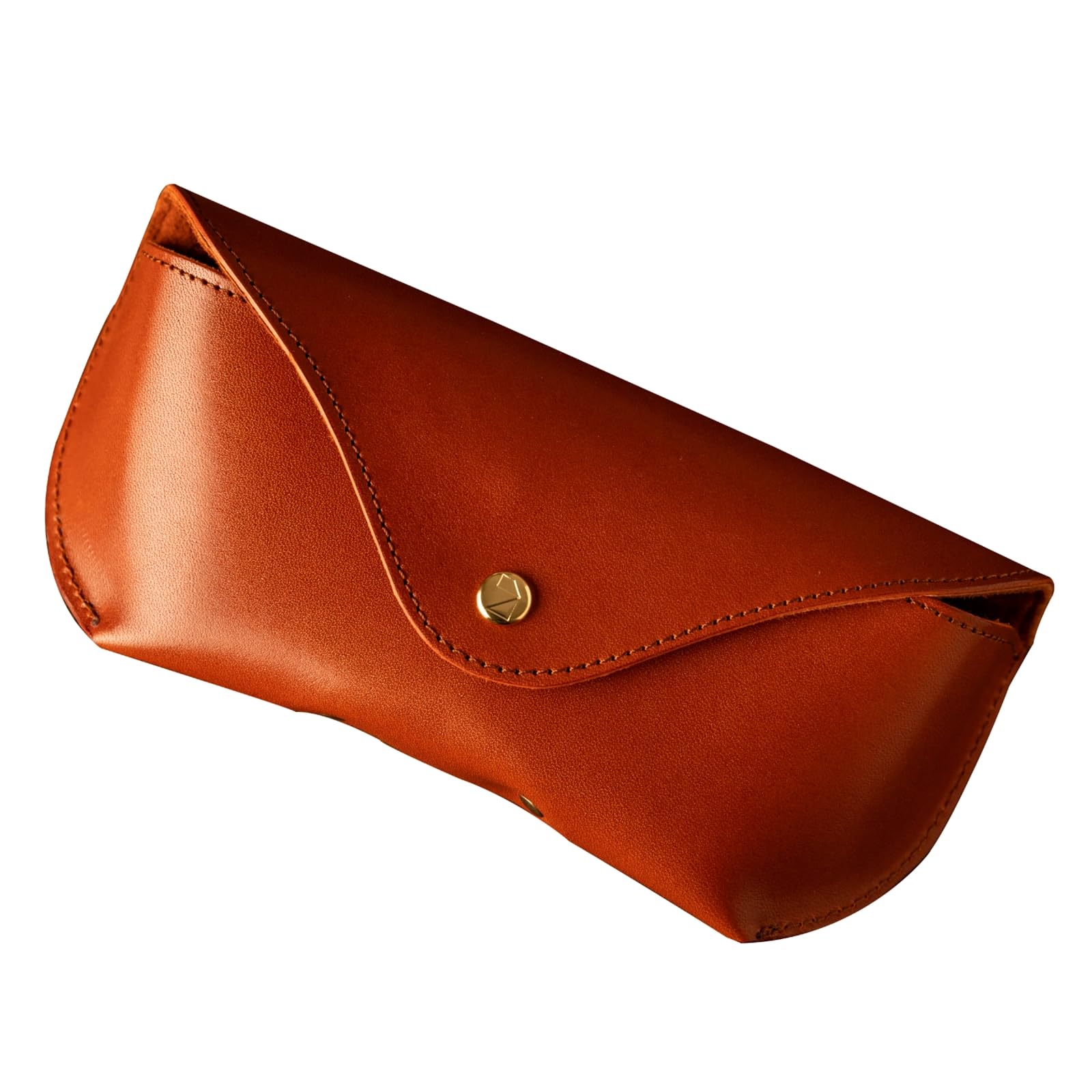 

Am de Mas Leather Eyeglass Made in Japan with Tochigi Stylish and Genuine R Brown Men s Case, Leather, Simple, Leather, GC-043,