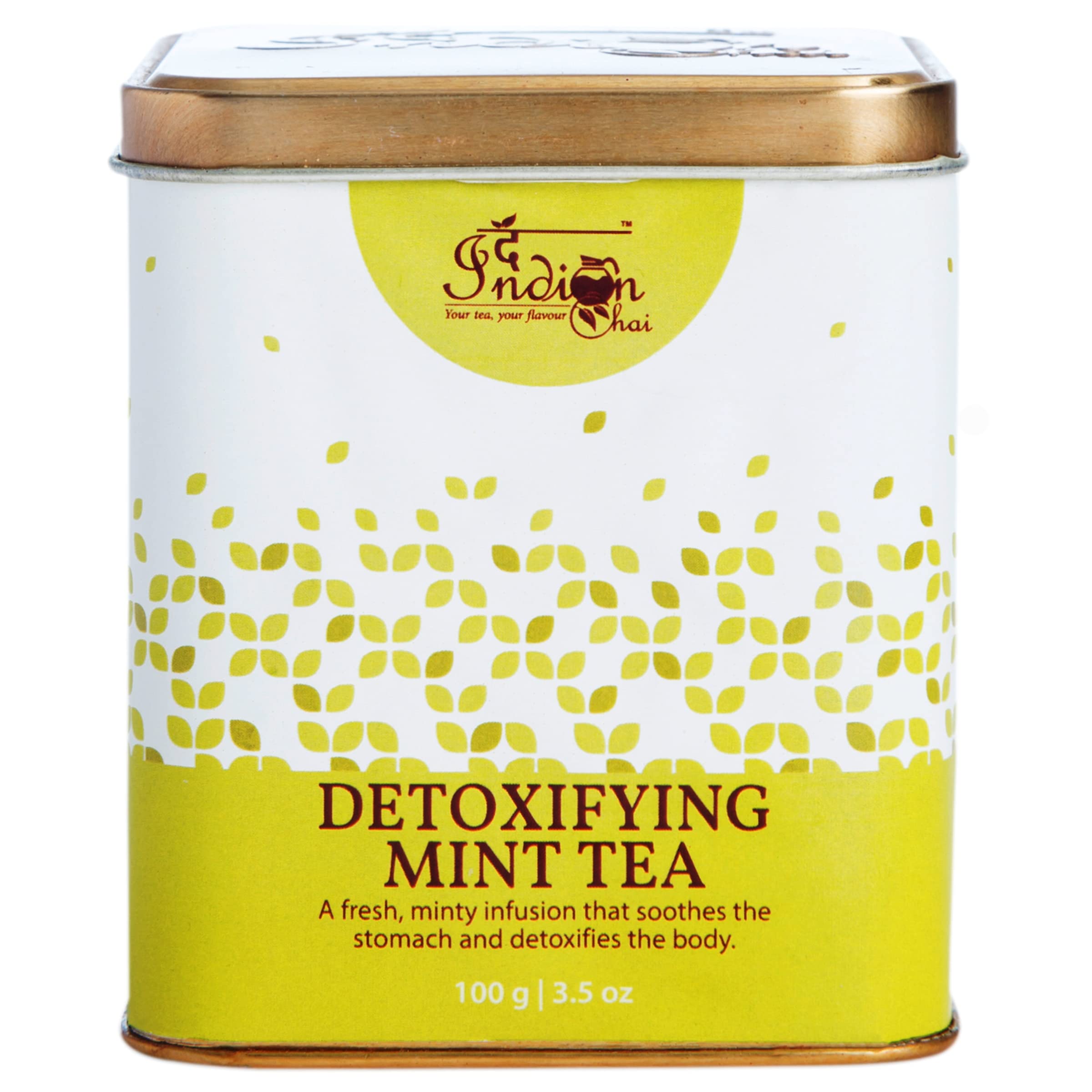 

The Indian Chai - Detoxifying Mint Tea 100g with Fennel Spearmint etc, Supports Natural Detox, Boosts Digestive Health, Promotes Healthy Ski