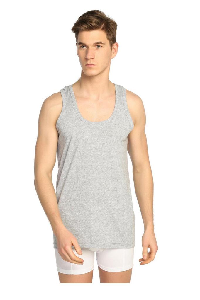 12li Erkek Penye Pamuklu Klasik Askılı Düz Renkli Atlet