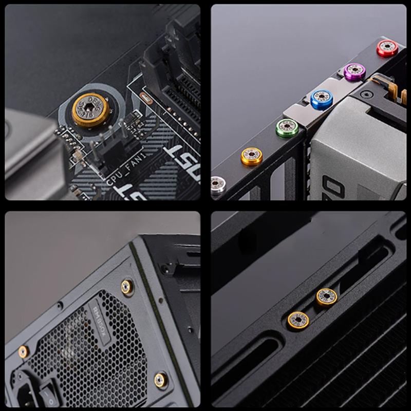 1Pc M3 6#32 6Mm 8Mm Screw +1 Washers Computer Pc Case Beautification Screws For Motherboard Power Supply Graphics Card