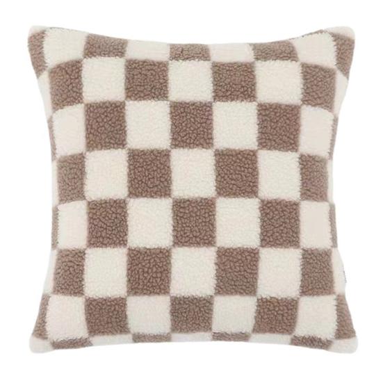 Excellent Pillow Cushion Cover Non-fading Short Plush Home Decoration