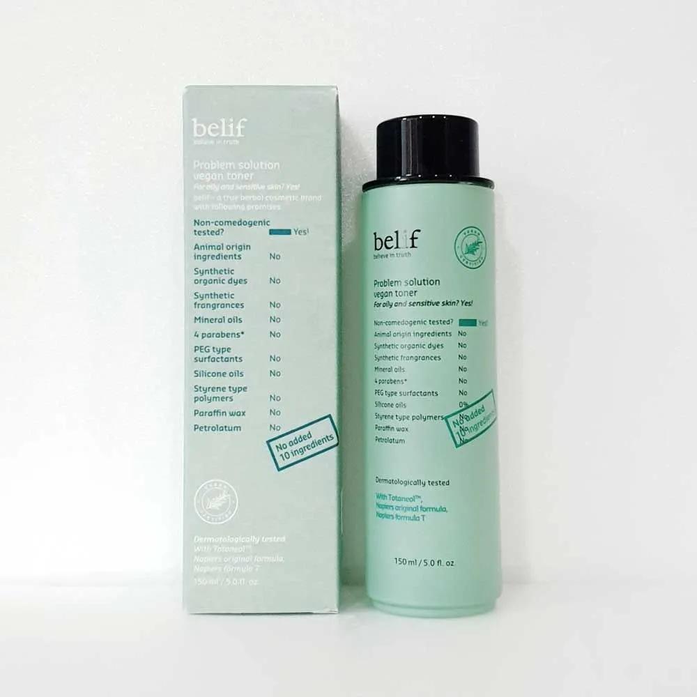 belif Problem Solution Vegan Toner 150mL Refreshing Hydration Trouble Care