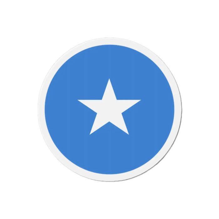 Aimant Rond - Multicolore - Drapeau Somalie - 9 Cm - 50 Pièces - Résine Synthétique