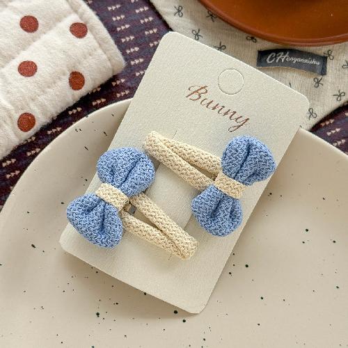 Autumn Retro Sweet Pink Coffee Leopard Pattern Bow Rabbit Hairpin Hair Ring Temperament Baby Tie Ball Head Flower Girl