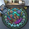 Oceanic Mystery Symbols Round Area Rug Under Office Chairs Bedroom Living Room Home Decor