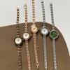 Light Luxury Metal Linked List, Simple Small Dial, High-End Women'S Quartz Watch