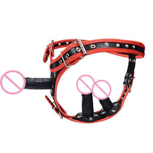 Removable Strapon Double Harness Dildo Anal Lesbian Strap On Dildo Chastity Pants Erotic Sex Toys for Woman Lesbian