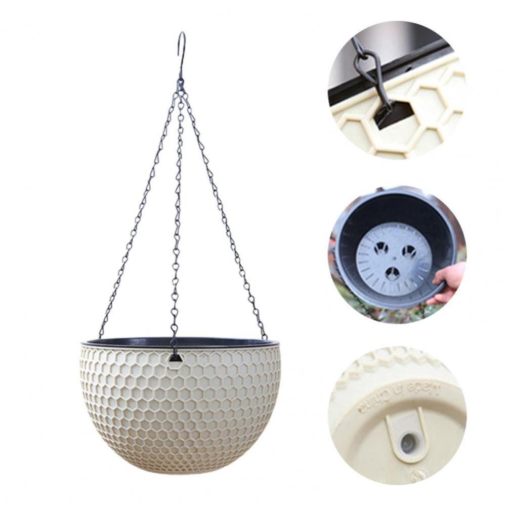 Con Sgocciolatoio e Catena Appesa Cesto di Fiori Pensile Vaso per Piante Idroponiche Giardino