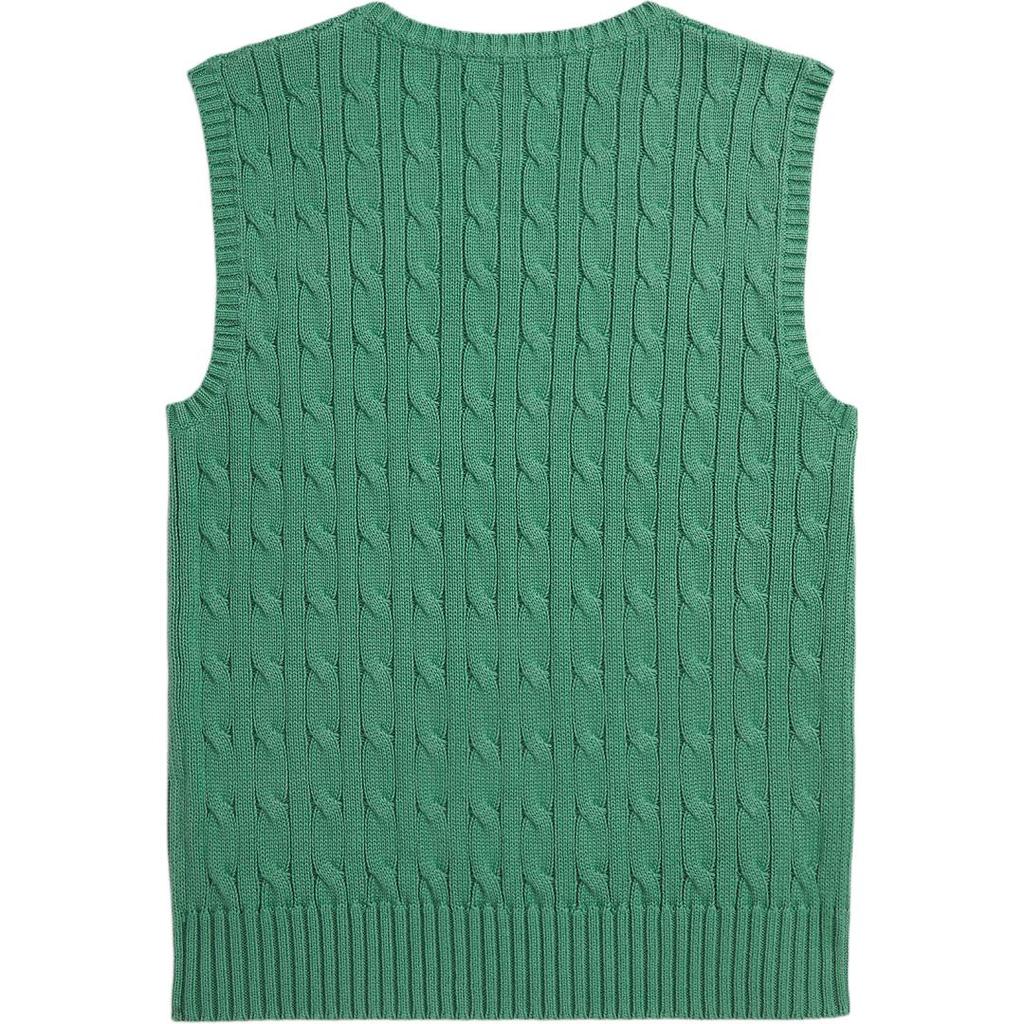 Polo Ralph Lauren Cable Knit Cotton Sweater Vest Kids sweater vests Green CWPOSWEY6820613-300