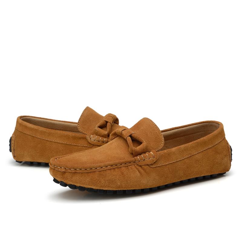 Men Casual Shoes Men's Loafers Flats Men Breathable Slip-On Soft Leather Driving Shoes Moccasins Suede Shoes Men Big Size 38-47