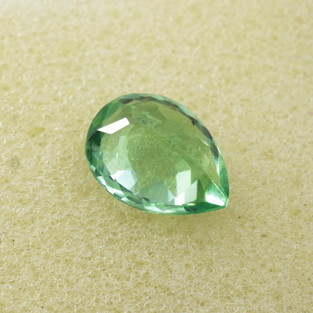 Natural Sapphire 7.35 Ct Bluish Green Pear Stunning Certified Loose Gemstone