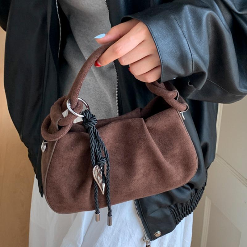 Fashionable Pleated Handbag, Retro Handbag for Women, Niche Single-shoulder Bag, Crossbody Bag Casually