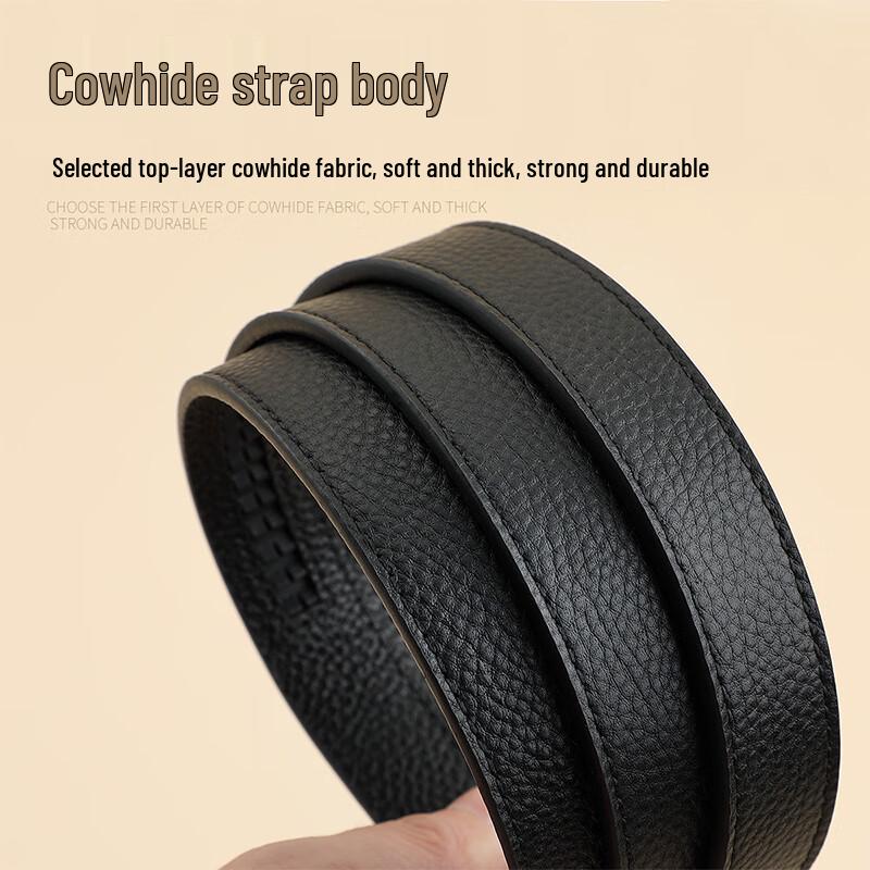 Women's Top Grain Leather Automatic Buckle Belt