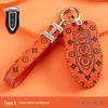 Women's High-End Cheetah CS10/CS9 Car Key Case - Classic Old Flower Design
