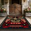 American Retro Patriotic Style Doorway Big Size Rugs Decoration Independence Day Washable Carpet Non-slip Lint-free Floor Mats