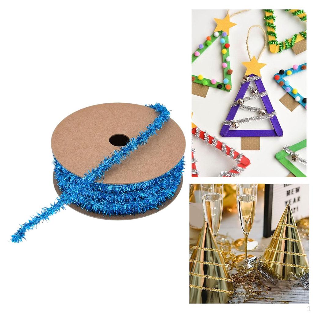 Christmas Ribbon Glitter Decorative Ribbons Gift Wrapping for Cake