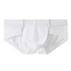 Men'S Sexy Ice Silk Mid Waist Briefs Solid Seamless U Convex Sports Panties Lingerie Underwear Large Size Summer Cool Underpant