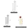 Transparent Suction Cup Hair Styling Tool Organizer For Bathroom And Vanity Use
