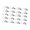 20 Pieces Curtain Hooks with Clips Rustproof Heavy Duty Photo for Curtains Drapes Bathroom