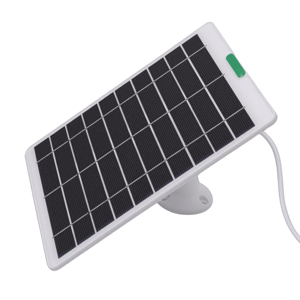 5W Solar Panel Fit for   Pro 5S Surveillance Camera Monocrystalline Silicon Solar  r with 3 Pin Interface for Security Camera Doorbell