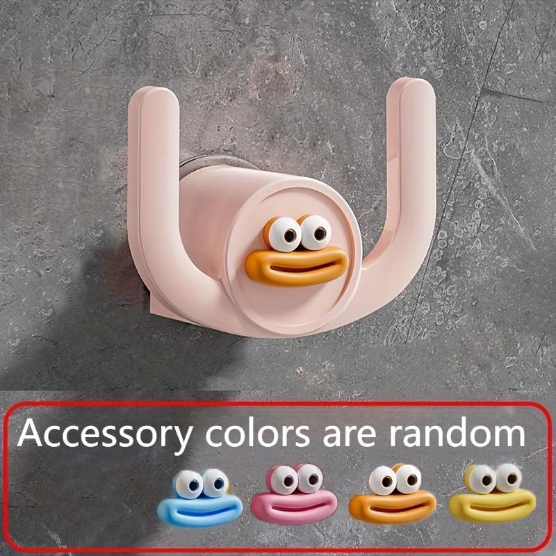 

1 шт. Милые настенные крючки для тапочек - Органайзер для ванной и спальни без сверления, Прочные пластиковые крючки в скандинавском стиле, Пастельные цвета